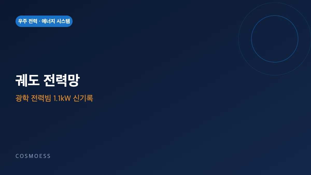 스타캐처 광학 전력빔과 궤도 전력망 PPA