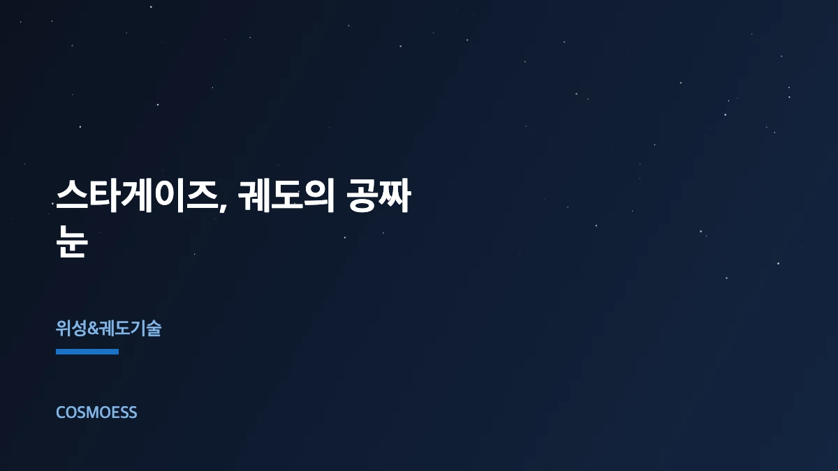 스페이스X 스타게이즈 위성 충돌 회피 스타트래커 네트워크 개념도