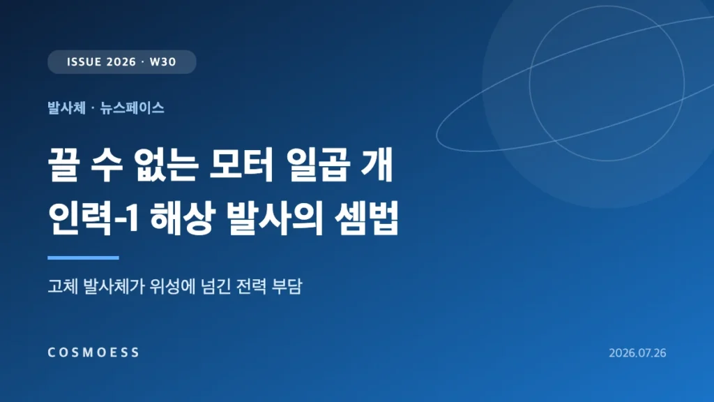 끌 수 없는 모터 일곱 개 — 인력-1 해상 발사가 위성 아홉 기에 넘긴 전력 청구서